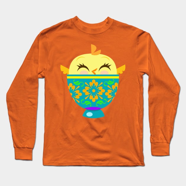 Easter Chick Long Sleeve T-Shirt by richhwalsh